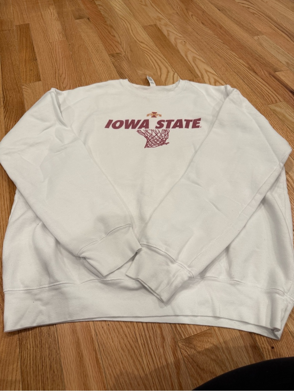 Iowa State White Crewneck Sweatshirt